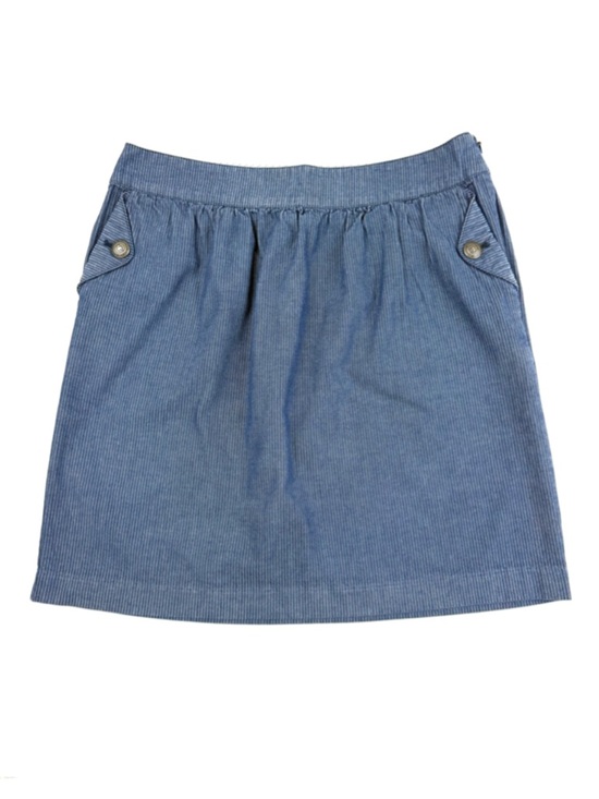 Brooks Brothers Dresses & Skirts - Brooks Brothers Red Fleece Pleated Blue Stripe Pattern Cotton Mini Skirt
